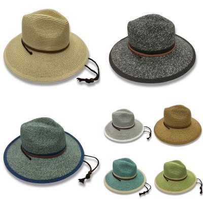 Sun Styles Foldable Crushable Alma Ladies Fedora Style Sun Hat  eb-57817632